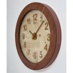 ساعت دیواری مدرن چوبی قطر 60 - Image 2