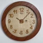 ساعت دیواری مدرن چوبی قطر 60 - Image 3